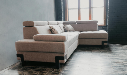 ESF Furniture Garda 3-Seater L-Shaped Sectional Sleeper Sofa with Chaise