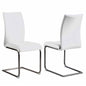 Contemporary Contour Back Cantilever Side Chair - 4 per box | Chintaly - JANE-SC-BKC-WHT