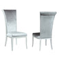 Contemporary High-Back Side Chair - 2 per box | Chintaly - JOY-SC-GRY-FAB