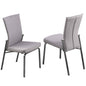 Motion-Back Side Chair w/ Graphite Steel Frame - 2 per box | Chintaly - MOLLY-SC-BKC-GRY