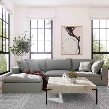 Cali Performance Fabric Modular 4-Piece Sectional