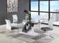 Contemporary 2-Tone Contour Back Cantilever Side Chair - 4 per box | Chintaly - JANE-SC-2TONE
