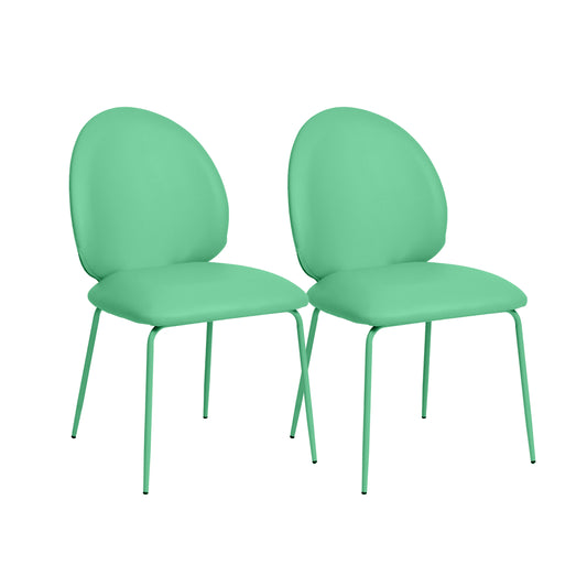 Lauren Performance Vegan Leather Kitchen Chairs - Set of 2