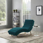 Divani Casa Auburn Modern Green Velvet Lounge Chaise Vgmb-1820-Grn