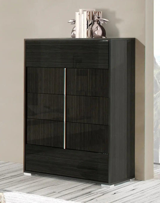 Modrest Ari Modern Grey Lacquer Chest Vgacari-Chest