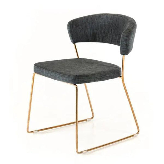 Modrest Ashland Modern Grey & Rosegold Dining Chair (Set Of 2) Vgeumc-8349Ch-G-Gry