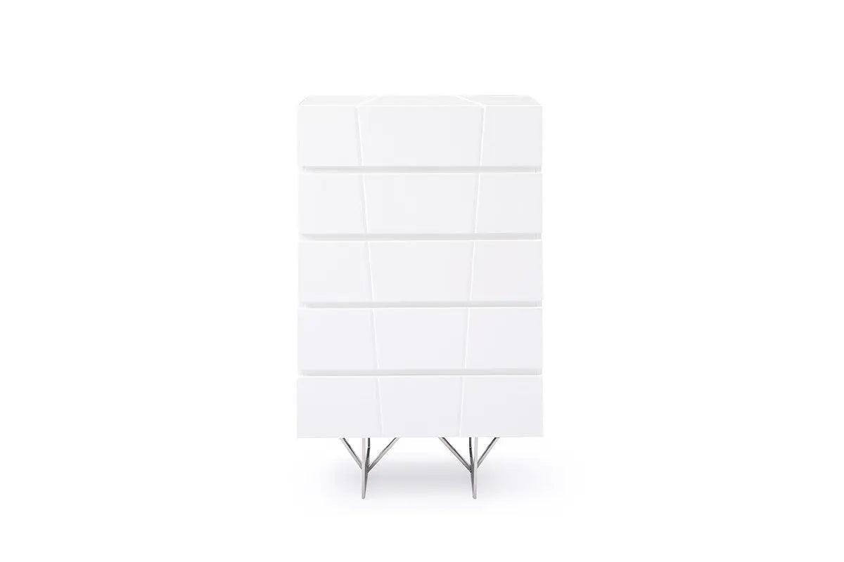 Modrest Chrysler Modern White Chest Vgvcj8978-5H-Wht