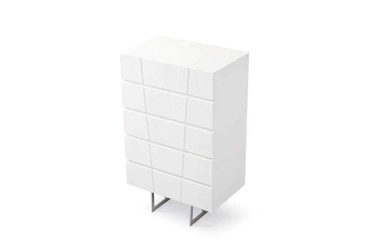 Modrest Chrysler Modern White Chest Vgvcj8978-5H-Wht