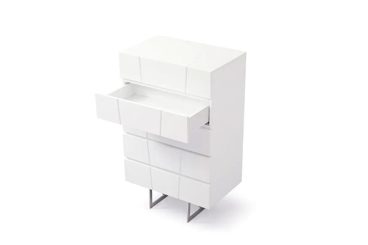 Modrest Chrysler Modern White Chest Vgvcj8978-5H-Wht