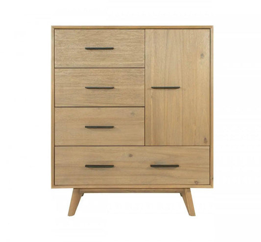 Modrest Claire Contemporary Natural Light Mocha Acacia Chest Vgwdwin-Tb04D01-Chest