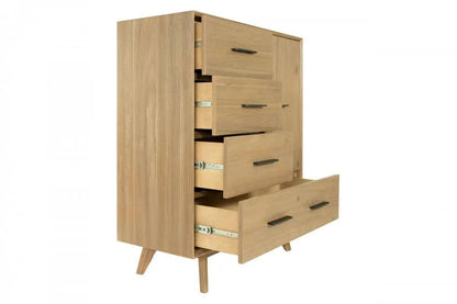 Modrest Claire Contemporary Natural Light Mocha Acacia Chest Vgwdwin-Tb04D01-Chest