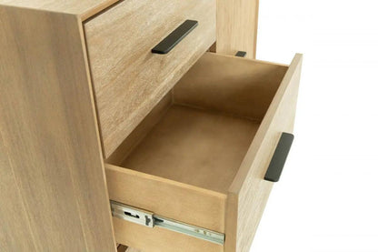 Modrest Claire Contemporary Natural Light Mocha Acacia Chest Vgwdwin-Tb04D01-Chest
