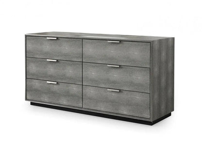 Modrest Dynasty Modern Shagreen Dresser Vgvcj2108-D-Gry-Drs