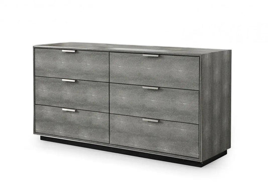 Modrest Dynasty Modern Shagreen Dresser Vgvcj2108-D-Gry-Drs