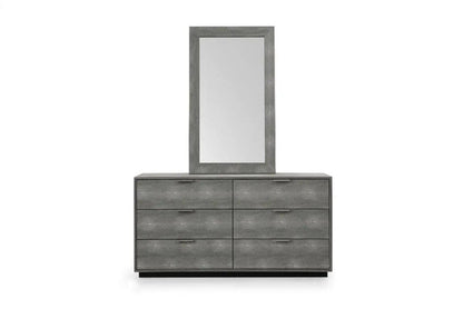 Modrest Dynasty Modern Shagreen Dresser Vgvcj2108-D-Gry-Drs
