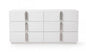 Modrest Token Modern White & Stainless Steel Dresser Vgvcj815-Wht-Drs