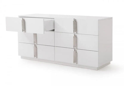 Modrest Token Modern White & Stainless Steel Dresser Vgvcj815-Wht-Drs