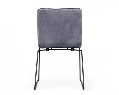 Modrest Yannis Modern Grey Fabric Dining Chair (Set Of 2) Vgmami-913-Gray