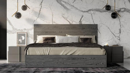 Nova Domus Lucia Italian Modern Matte Grey Elm Grey Bed Vgaclucia-Gry-Bed