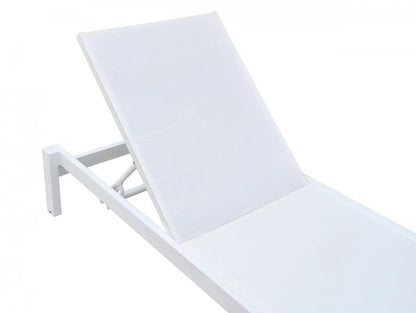 VIG Furniture - Renava Kayak Modern White Outdoor Chaise Lounge - VGGERHAEGEAN-GRY