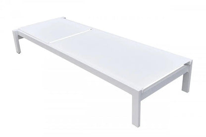 VIG Furniture - Renava Kayak Modern White Outdoor Chaise Lounge - VGGERHAEGEAN-GRY