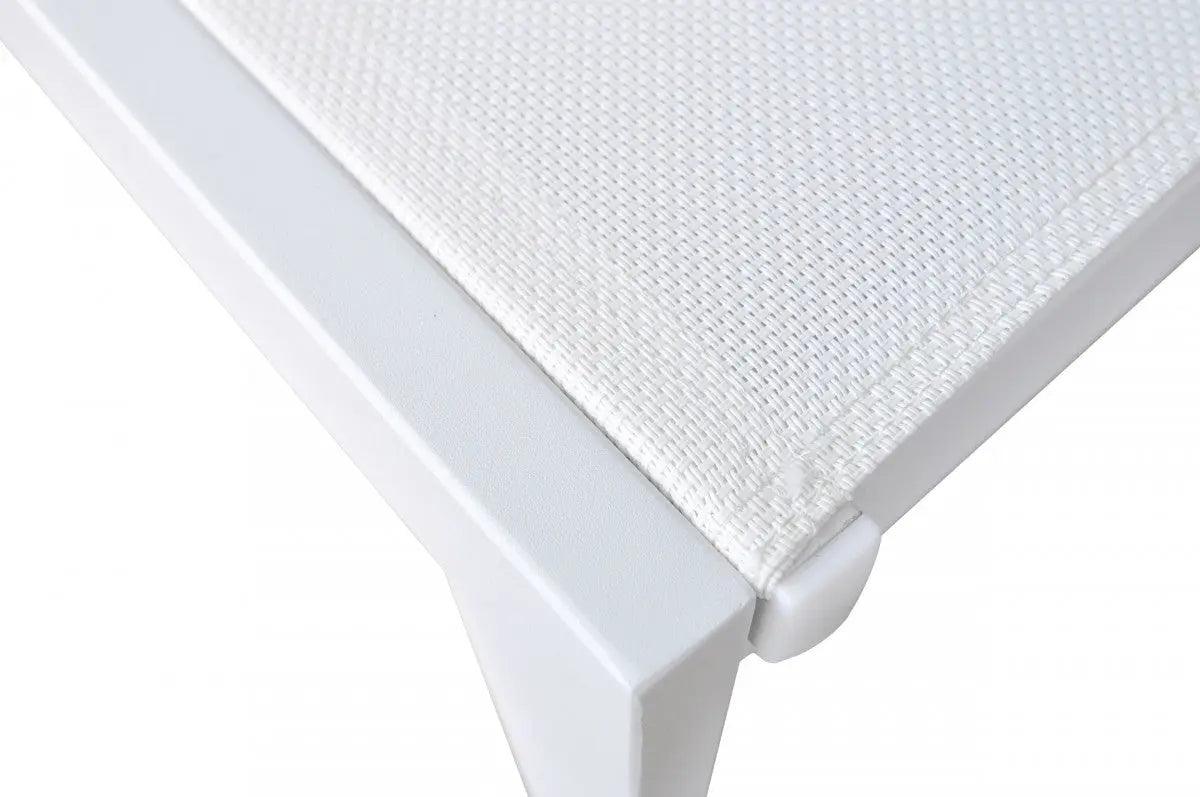 VIG Furniture - Renava Kayak Modern White Outdoor Chaise Lounge - VGGERHAEGEAN-GRY