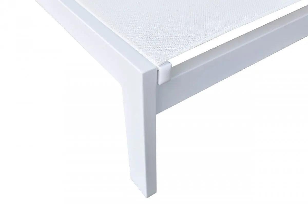 VIG Furniture - Renava Kayak Modern White Outdoor Chaise Lounge - VGGERHAEGEAN-GRY