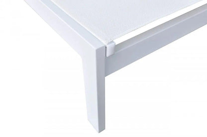 VIG Furniture - Renava Kayak Modern White Outdoor Chaise Lounge - VGGERHAEGEAN-GRY