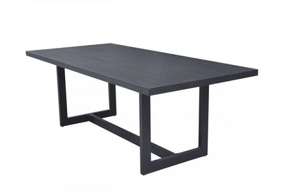VIG Furniture - Renava Wake Modern Dark Charcoal Outdoor Dining Table - VGGEMONTALK-CH-GRY-2