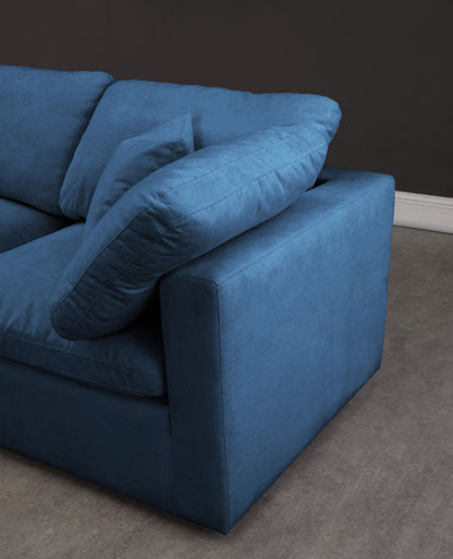 Plush - Cloud Modular Sectional Standart 6 Piece - Navy - Fabric - Modern & Contemporary