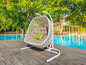 VIG Furniture - Renava San Juan Outdoor White and Beige Hanging Chair