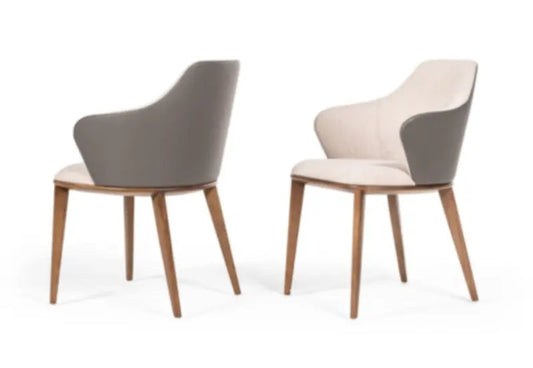 Modrest Megan Modern Beige & Grey Dining Chair Vgcsch17117-1