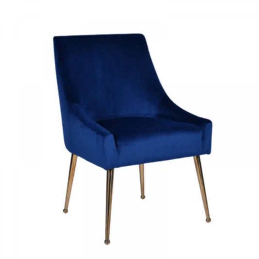 Modrest Castana Modern Blue Velvet & Gold Dining Chair (Set Of 2) Vgrh-Rhs-Dc-101-Blu
